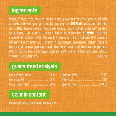 Show full view: Friskies Indoor Classic Pate Chicken Dinner Canned Cat Food, 5.5-oz, case of 24 slide 6 of 9