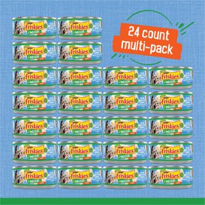 Friskies Indoor Flaked Ocean Whitefish Dinner Canned Cat Food, 5.5-oz, case of 24