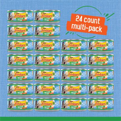 Show full view: Friskies Indoor Flaked Ocean Whitefish Dinner Canned Cat Food, 5.5-oz, case of 24 slide 3 of 9
