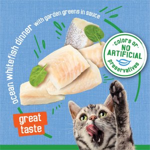 Friskies Indoor Flaked Ocean Whitefish Dinner Canned Cat Food, 5.5-oz, case of 24