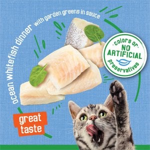 Friskies Indoor Flaked Ocean Whitefish Dinner Canned Cat Food, 5.5-oz, case of 24