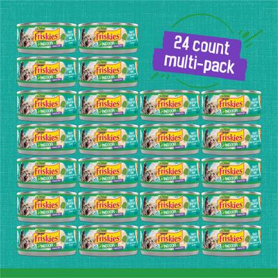 Show full view: Friskies Indoor Saucy Seafood Bake Canned Cat Food, 5.5-oz, case of 24 slide 3 of 9