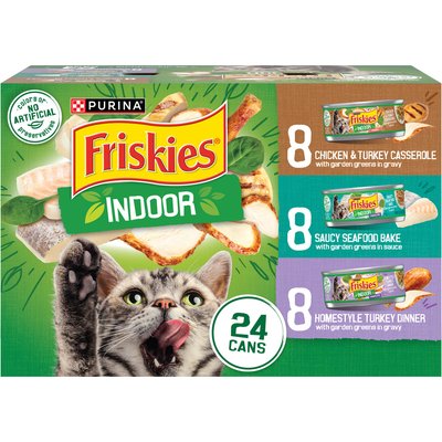Friskies Friskies Indoor Variety Pack Canned Cat Food, 5.5-oz, case of 24