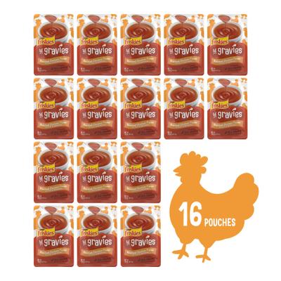 Show full view: Friskies Lil' Gravies Roasted Chicken Flavor Cat Food Complement, 1.55-oz pouch, case of 16 slide 4 of 10