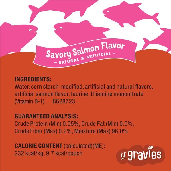 Friskies Lil' Gravies Savory Salmon Flavor Cat Food Complement