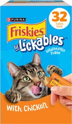 Friskies lil' Lickables Chicken Lickable Cat Treats, 0.5-oz tube, 32 count slide 1 of 9