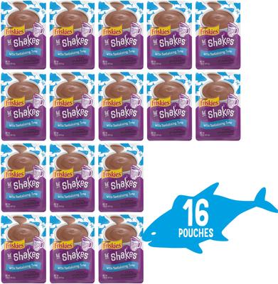 Show full view: Friskies Lil' Shakes Tantalizing Tuna Cat Food, 1.55-oz pouch, case of 16 slide 3 of 10