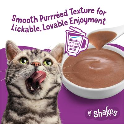 Show full view: Friskies Lil' Shakes Tantalizing Tuna Cat Food, 1.55-oz pouch, case of 16 slide 5 of 10