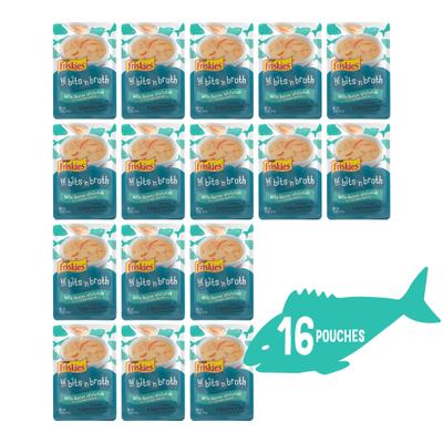 Show full view: Friskies Lil Slurprises with Surimi Whitefish in Dreamy Sauce Wet Cat Food Topper, 1.2-oz pouch, case of 16 slide 3 of 10