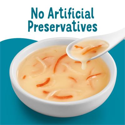 Show full view: Friskies Lil Slurprises with Surimi Whitefish in Dreamy Sauce Wet Cat Food Topper, 1.2-oz pouch, case of 16 slide 7 of 10