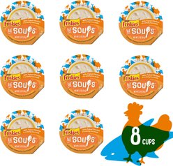 Friskies Lil' Soups with Flaked Chicken in a Velvety Tuna Broth Lickable Cat Food Topper, 1.2-oz tub, case of 8 slide 2 of 7