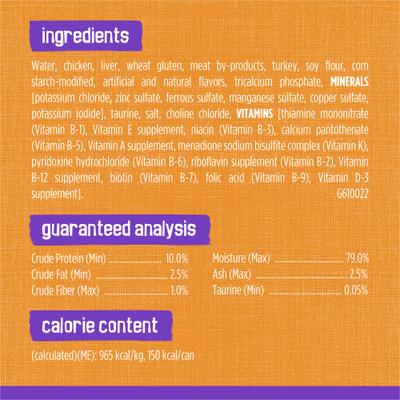 Show full view: Friskies Meaty Bits Chicken Dinner in Gravy Canned Cat Food, 5.5-oz, case of 24 slide 6 of 10