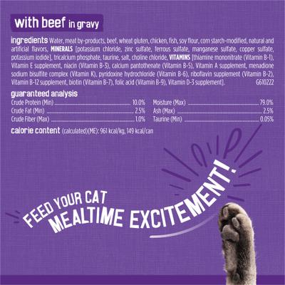 Show full view: Friskies Meaty Bits Variety Pack Canned Cat Food, 5.5-oz, case of 24 slide 9 of 12