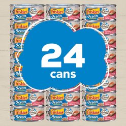 Friskies Ocean Favorites Meaty Bits Salmon, Shrimp & Brown Rice Wet Cat Food, 5.5-oz can, case of 24 slide 2 of 8