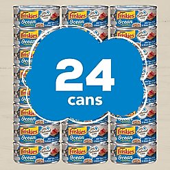 Friskies Ocean Favorites Meaty Bits Tuna, Crab & Brown Rice Natural Wet Cat Food, 5.5-oz can, case of 24 slide 2 of 8