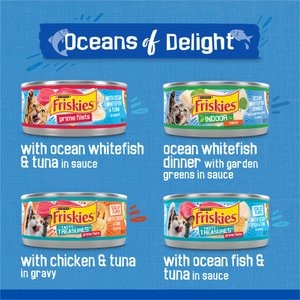 Friskies Oceans of Delight Variety Pack Canned Cat Food, 5.5-oz, case of 40