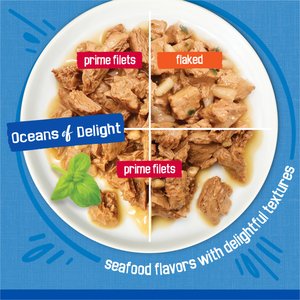 Friskies Oceans of Delight Variety Pack Canned Cat Food, 5.5-oz, case of 40