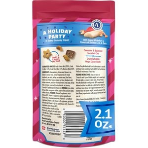 Friskies Party Mix Beachside Crunch Ocean Whitefish & Seafood Flavor Crunchy Cat Treats, 2.1-oz bag