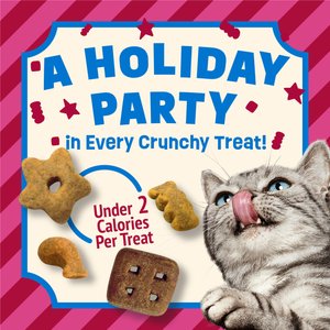 Friskies Party Mix Beachside Crunch Ocean Whitefish & Seafood Flavor Crunchy Cat Treats, 2.1-oz bag