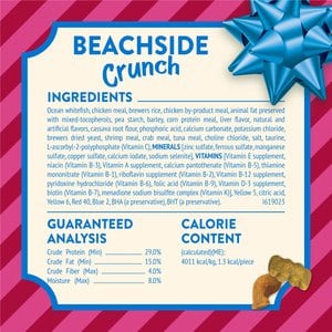 Friskies Party Mix Beachside Crunch Ocean Whitefish & Seafood Flavor Crunchy Cat Treats, 2.1-oz bag