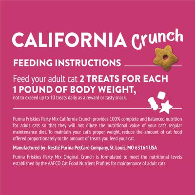 Show full view: Friskies Party Mix California Crunch Flavor Crunchy Cat Treats, 2.1-oz bag slide 9 of 12