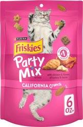 Friskies Party Mix California Crunch Flavor Crunchy Cat Treats, 6-oz bag