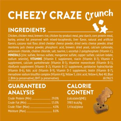 Show full view: Friskies Party Mix Cheezy Craze Crunch Flavor Crunchy Cat Treats, 2.1-oz bag slide 6 of 12