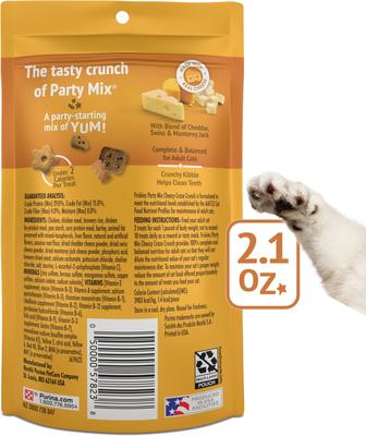 Show full view: Friskies Party Mix Cheezy Craze Crunch Flavor Crunchy Cat Treats, 2.1-oz bag slide 3 of 12