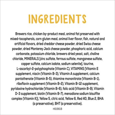 Show full view: Friskies Party Mix Cheezy Craze Crunch Flavor Crunchy Cat Treats, 20-oz pouch slide 6 of 11