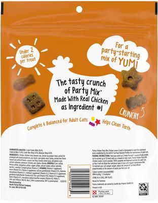 Show full view: Friskies Party Mix Chicken Lovers Crunch Flavor Crunchy Cat Treats, 20-oz pouch slide 3 of 13