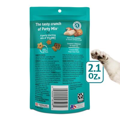 Show full view: Friskies Party Mix Meow Luau Crunch Flavor Crunchy Cat Treats, 2.1-oz bag slide 3 of 12