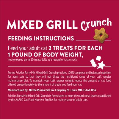 Show full view: Friskies Party Mix Mixed Grill Crunch Flavor Crunchy Cat Treats, 2.1-oz bag slide 9 of 12