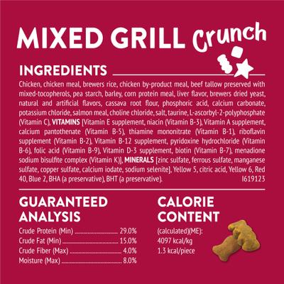 Show full view: Friskies Party Mix Mixed Grill Crunch Flavor Crunchy Cat Treats, 2.1-oz bag slide 6 of 12