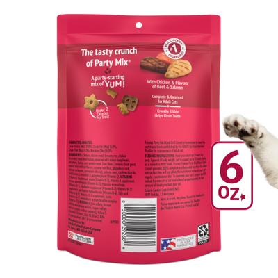 Show full view: Friskies Party Mix Mixed Grill Crunch Flavor Crunchy Cat Treats, 6-oz bag slide 3 of 12