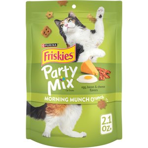 Friskies Party Mix Morning Munch Crunch Flavor Crunchy Cat Treats, 2.1-oz bag
