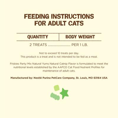 Show full view: Friskies Party Mix Natural Yums Catnip Flavor Cat Treats, 20-oz tub slide 9 of 11
