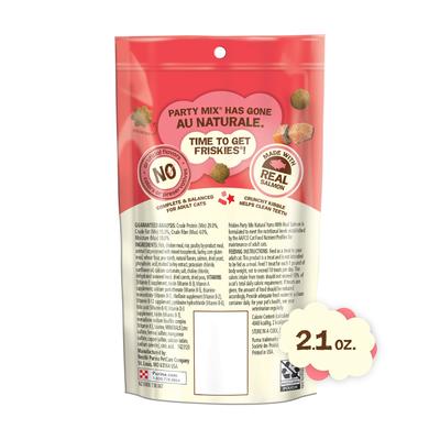 Show full view: Friskies Party Mix Natural Yums Complete & Balanced Salmon Crunchy Natural Cat Treats, 2.1-oz bag slide 3 of 10