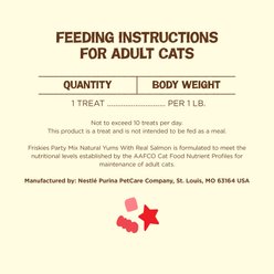 Friskies Party Mix Natural Yums Complete & Balanced Salmon Crunchy Natural Cat Treats, 20-oz tub slide 2 of 8