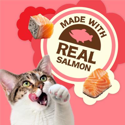 Show full view: Friskies Party Mix Natural Yums Complete & Balanced Salmon Crunchy Natural Cat Treats, 20-oz tub slide 5 of 11