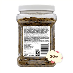Friskies Party Mix Natural Yums Complete & Balanced Salmon Crunchy Natural Cat Treats, 20-oz tub
