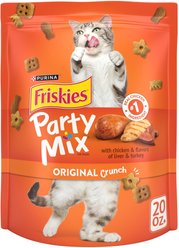 Friskies Party Mix Original Crunch Flavor Crunchy Cat Treats, 20-oz bag