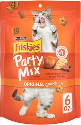 Friskies Party Mix Original Crunch Flavor Crunchy Cat Treats, 6-oz bag