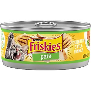 Friskies Pate Country Style Dinner Canned Cat Food, 5.5-oz, case of 24