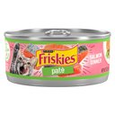 Friskies Pate Salmon Dinner Canned Cat Food, 5.5-oz, case of 24