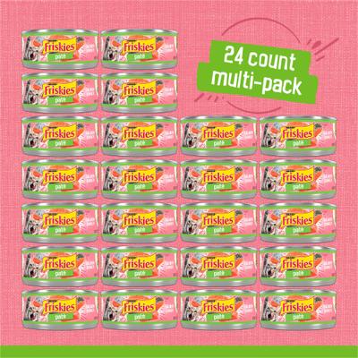 Show full view: Friskies Pate Salmon Dinner Canned Cat Food, 5.5-oz, case of 24 slide 3 of 10