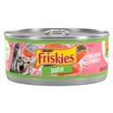 Friskies Pate Salmon Dinner Canned Cat Food, 5.5-oz can, case of 24
