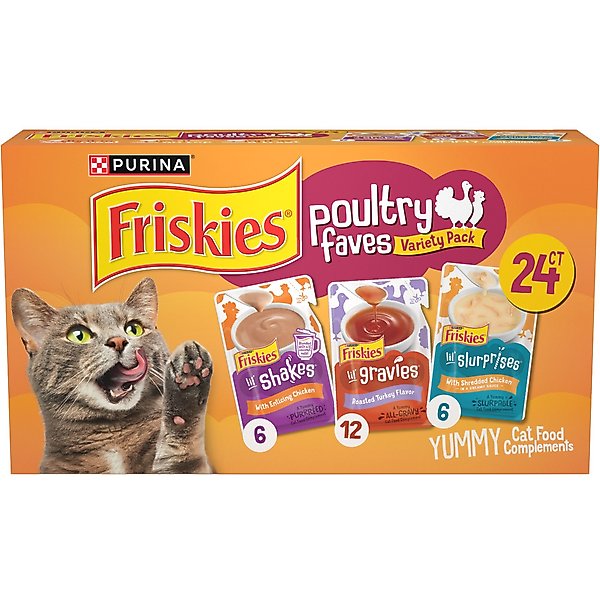 Friskies Lil' Soups with Sockeye Salmon in a Velvety Chicken Broth Lickable Cat Food Topper