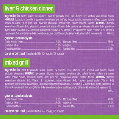 Show full view: Friskies Poultry Pate Favorites Variety Pack Wet Cat Food, 5.5-oz can, case of 32 slide 6 of 11