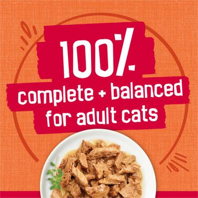 Show full view: Friskies Prime Filets Chicken & Tuna Dinner in Gravy Canned Cat Food, 5.5-oz, case of 24 slide 5 of 10