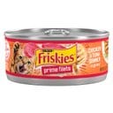 Friskies Prime Filets Chicken & Tuna Dinner in Gravy Canned Cat Food, 5.5-oz can, case of 24